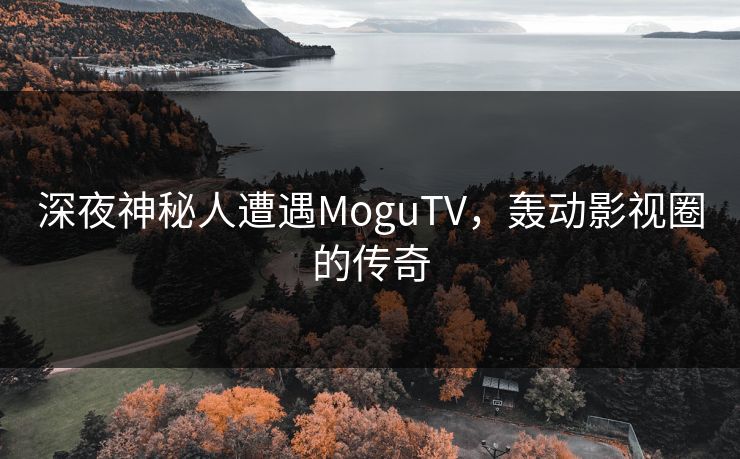 深夜神秘人遭遇MoguTV，轰动影视圈的传奇